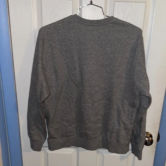 Nike womens Heather Gray Crewneck Sweater - Picture 2 of 3